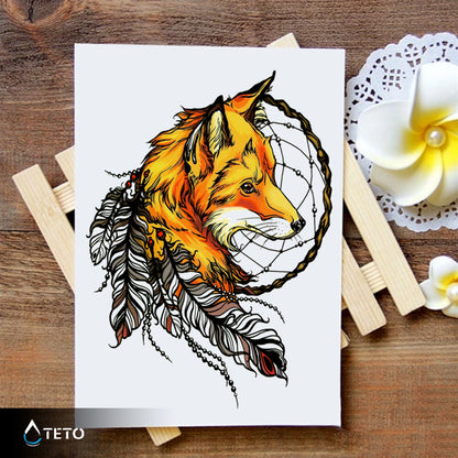 Traumfänger - Fuchs - TETO Temporäre Tattoos
