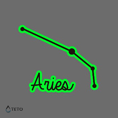 Widder - Leuchtet im Dunkeln - TETO Temporäre Tattoos