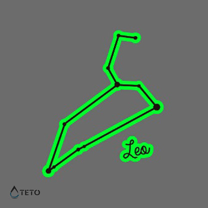 Sternzeichen Löwe – Leuchtet im Dunkeln - TETO Temporäre Tattoos
