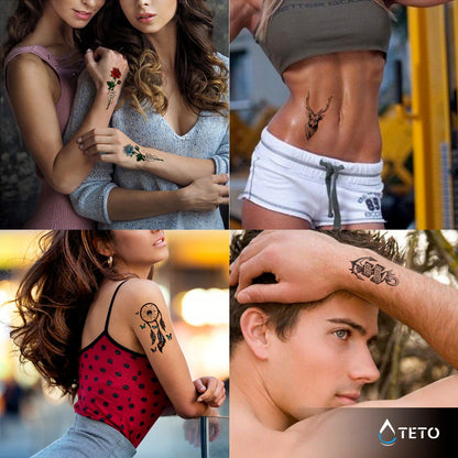 Traumfänger mit Schmetterlingen - TETO Temporäre Tattoos