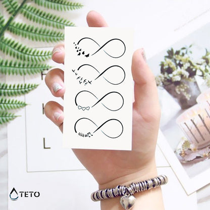 Unendlich - Set – Typ B - TETO Temporäre Tattoos