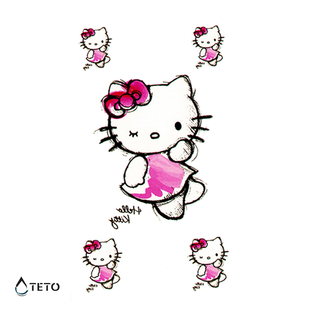 Hello Kitty - Set - TETO Temporäre Tattoos