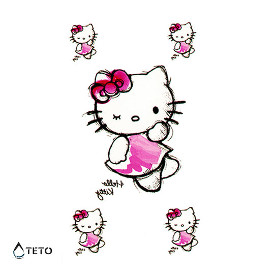 Hello Kitty - Set - TETO Temporäre Tattoos