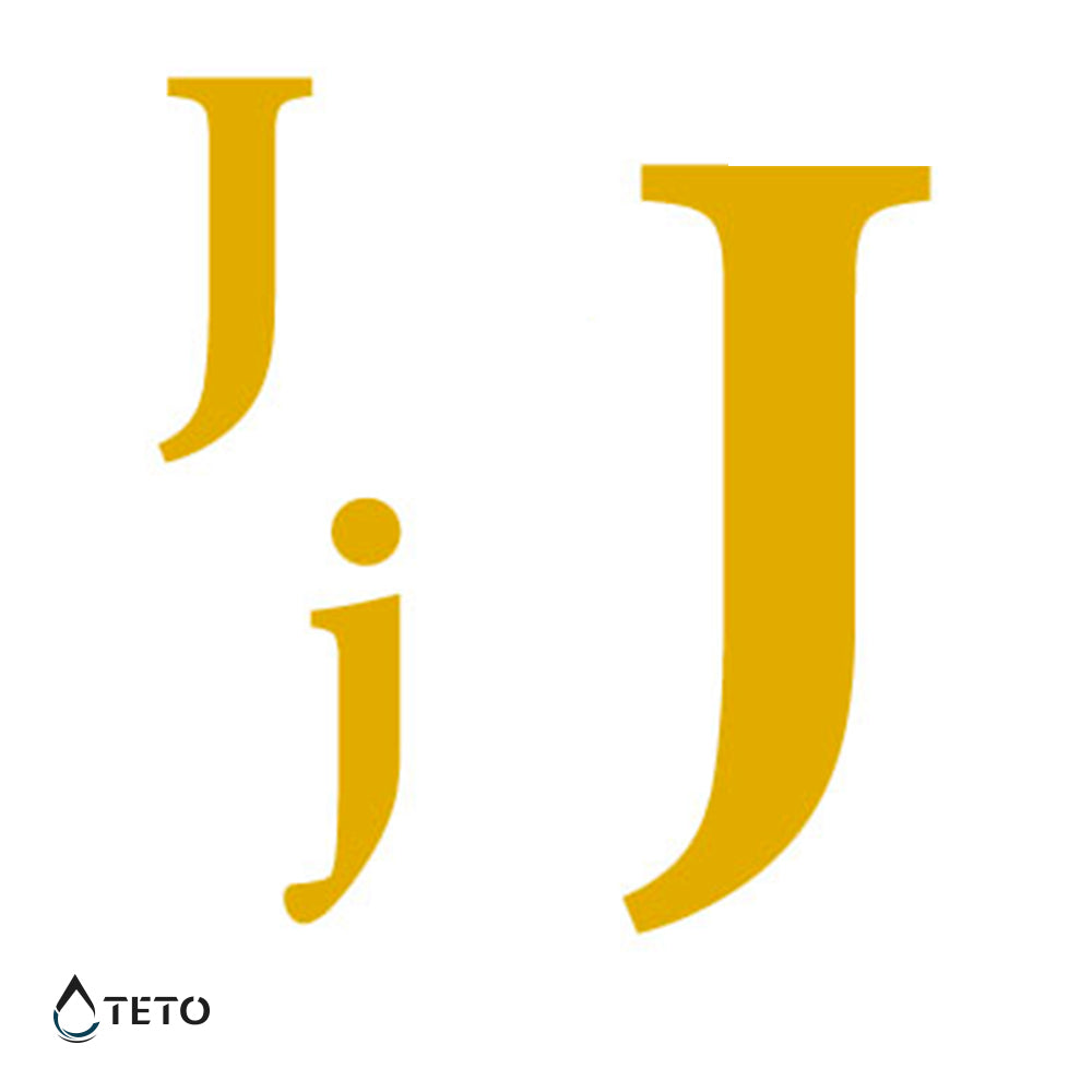 Buchstabe J - Set - TETO Temporäre Tattoos