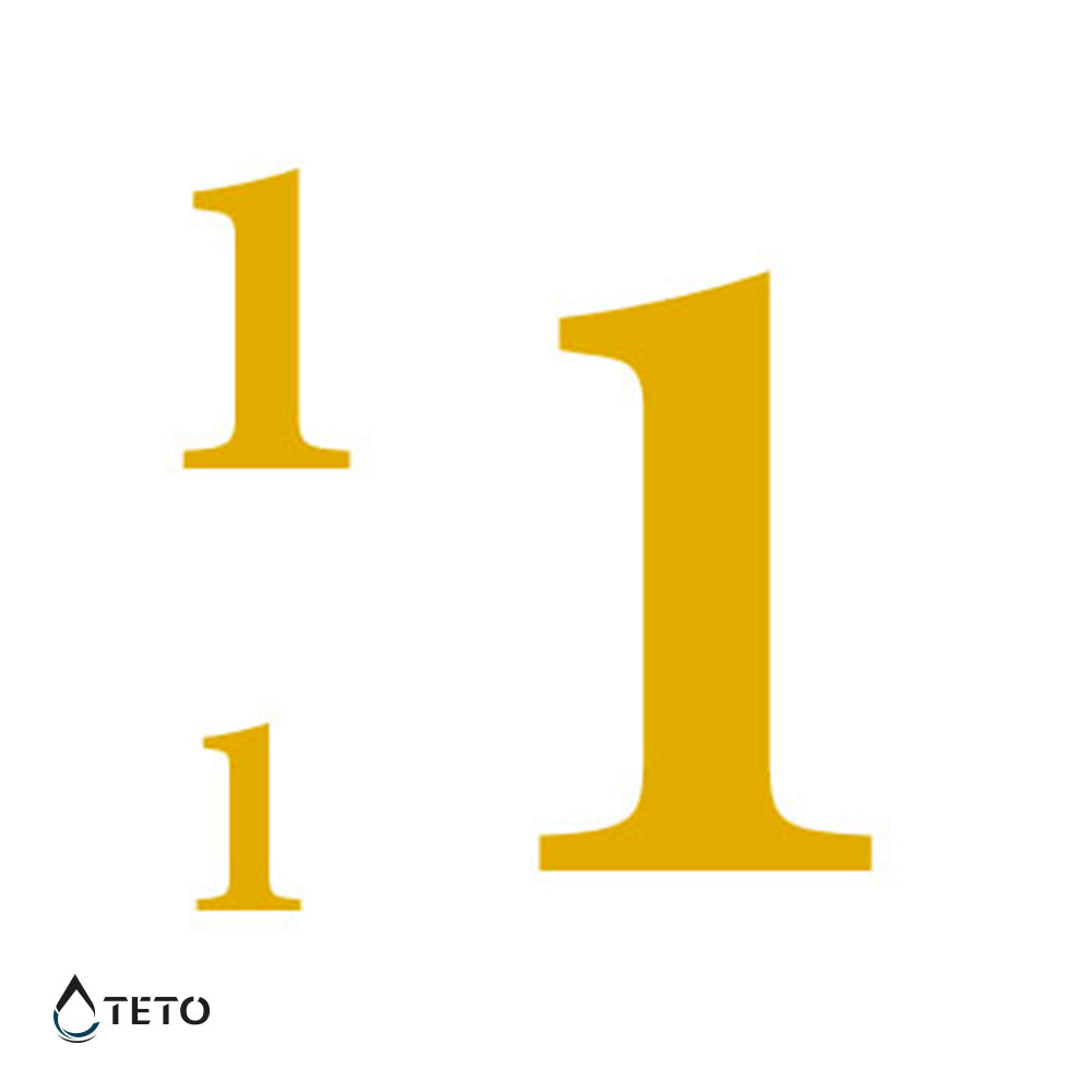 Nummer 1 - Set - TETO Temporäre Tattoos