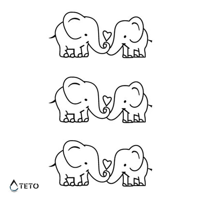 Verliebte Elefanten - Set