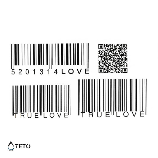 Der Code der Liebe - Set - TETO Temporäre Tattoos