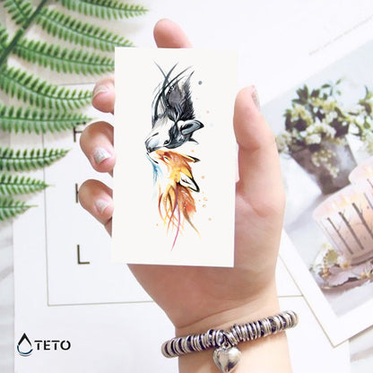 Der Wolf und der Fuchs - TETO Temporäre Tattoos