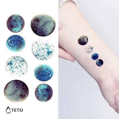 Planeten - Set - TETO Temporäre Tattoos