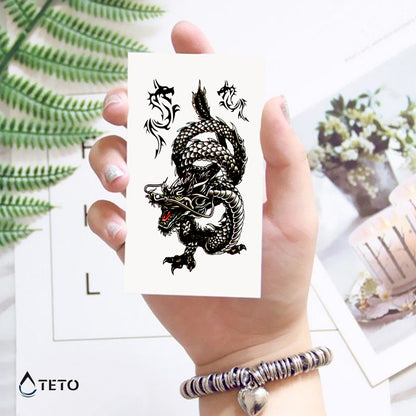 Drachen - Set - TETO Temporäre Tattoos