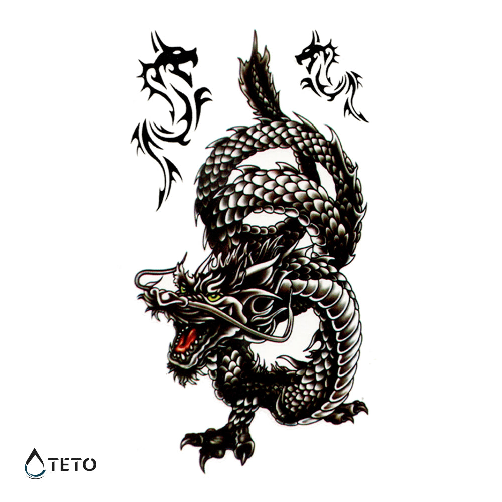 Drachen - Set - TETO Temporäre Tattoos