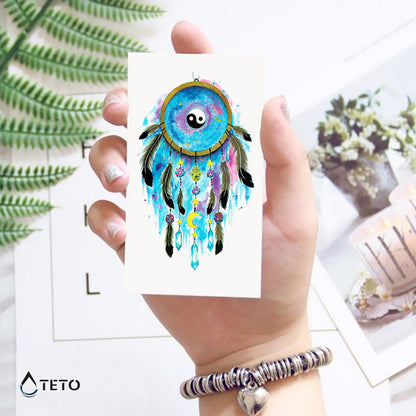 Traumfänger - Yin und Yang - TETO Temporäre Tattoos