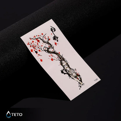 Romantischer Tiger - TETO Temporäre Tattoos