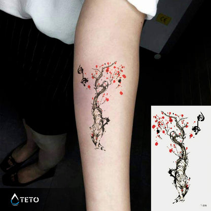 Romantischer Tiger - TETO Temporäre Tattoos