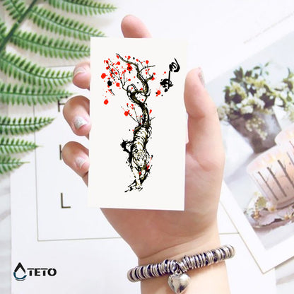 Romantischer Tiger - TETO Temporäre Tattoos