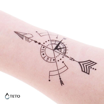 Die richtige Richtung - TETO Temporäre Tattoos