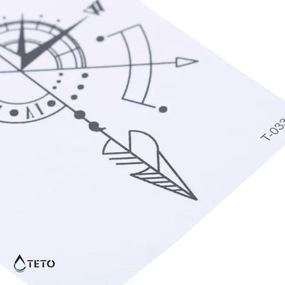 Die richtige Richtung - TETO Temporäre Tattoos