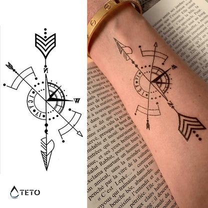 Die richtige Richtung - TETO Temporäre Tattoos