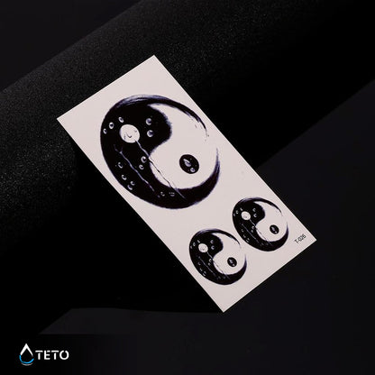 Yin und Yang - Set - TETO Temporäre Tattoos