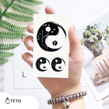 Yin und Yang - Set - TETO Temporäre Tattoos