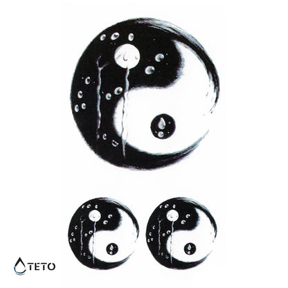 Yin und Yang - Set - TETO Temporäre Tattoos