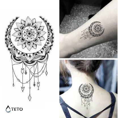 Traumfänger - Mandala – Typ B - TETO Temporäre Tattoos