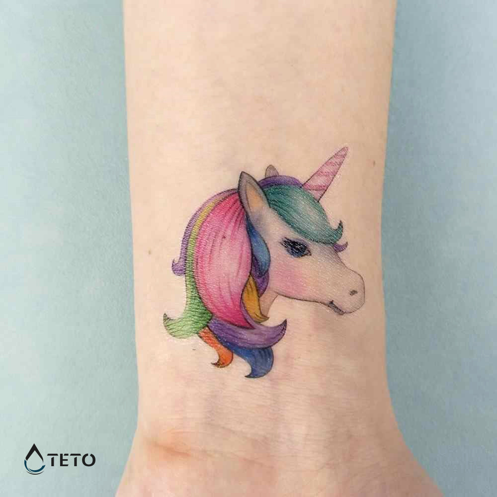 Einhorn - TETO Temporäre Tattoos