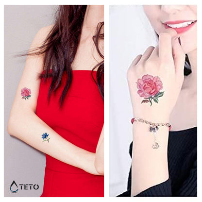 Mini-Rose - TETO Temporäre Tattoos