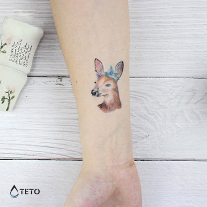 Hirsch - TETO Temporäre Tattoos