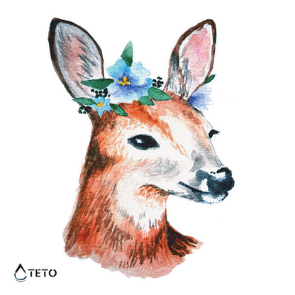 Hirsch - TETO Temporäre Tattoos