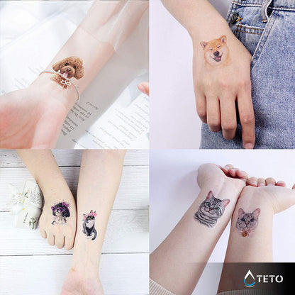 Pudel - TETO Temporäre Tattoos