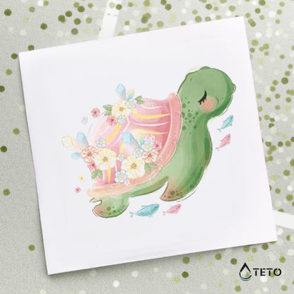 Schildkröte - TETO Temporäre Tattoos