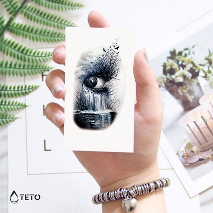 Natürliches Auge - TETO Temporäre Tattoos