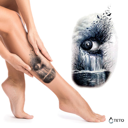 Natürliches Auge - TETO Temporäre Tattoos