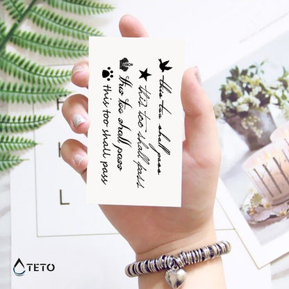Auch das wird vorübergehen - Set - TETO Temporäre Tattoos