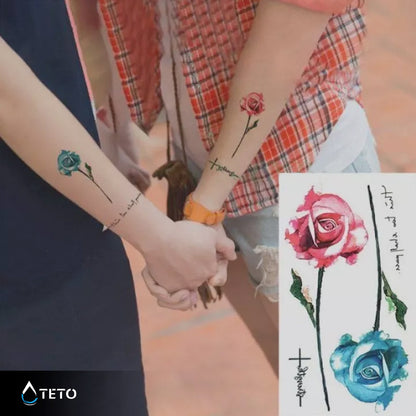 Motivationsrosen - Set - TETO Temporäre Tattoos
