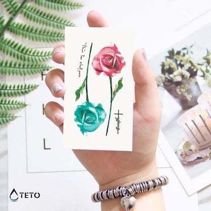 Motivationsrosen - Set - TETO Temporäre Tattoos