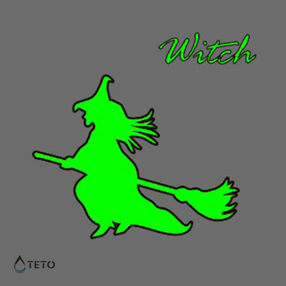Hexe - Leuchtet im Dunkeln - TETO Temporäre Tattoos
