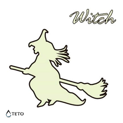 Hexe - Leuchtet im Dunkeln - TETO Temporäre Tattoos