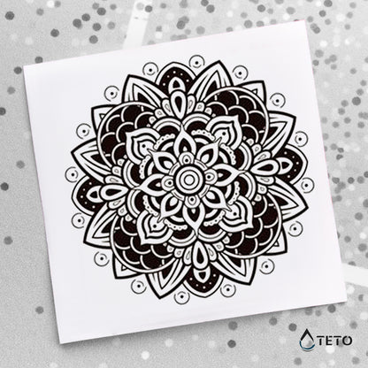 Mandala Typ D - TETO Temporäre Tattoos