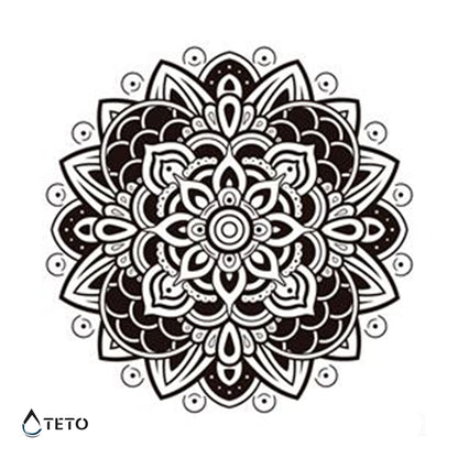 Mandala Typ D - TETO Temporäre Tattoos