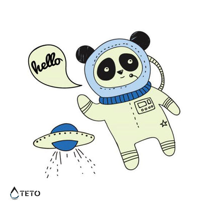 Astronaut - Leuchtet im Dunkeln - TETO Temporäre Tattoos