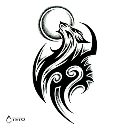 Tribal wolf – Typ B - TETO Temporäre Tattoos