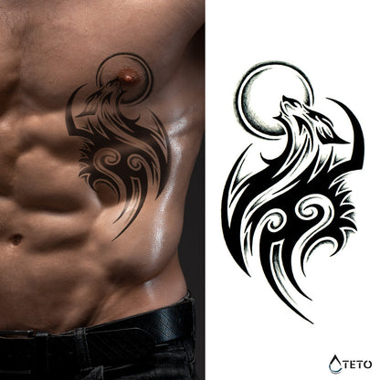 Tribal wolf – Typ B - TETO Temporäre Tattoos