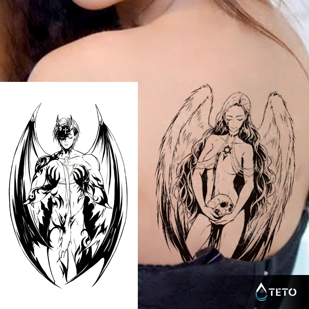 Böser Engel - TETO Temporäre Tattoos