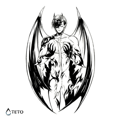 Böser Engel - TETO Temporäre Tattoos