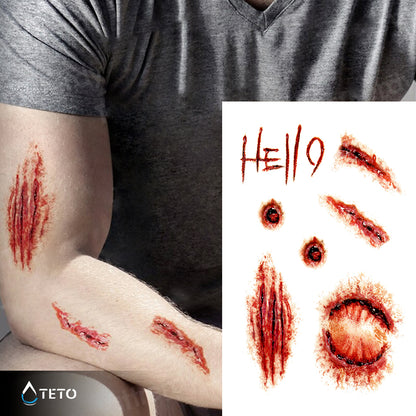 Narben - Kratzer - TETO Temporäre Tattoos