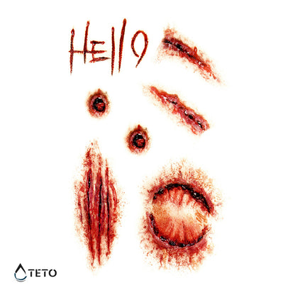 Narben - Kratzer - TETO Temporäre Tattoos