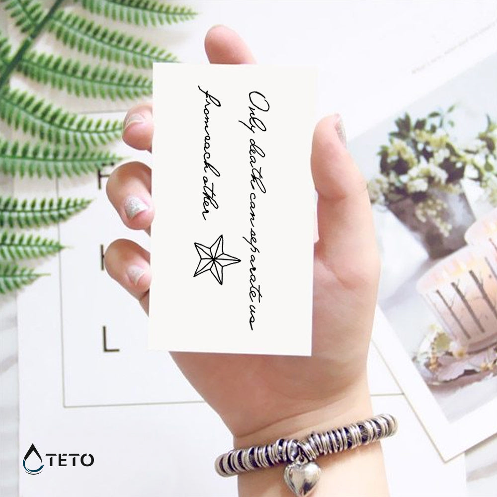 Nur der Tod kann uns trennen - TETO Temporäre Tattoos