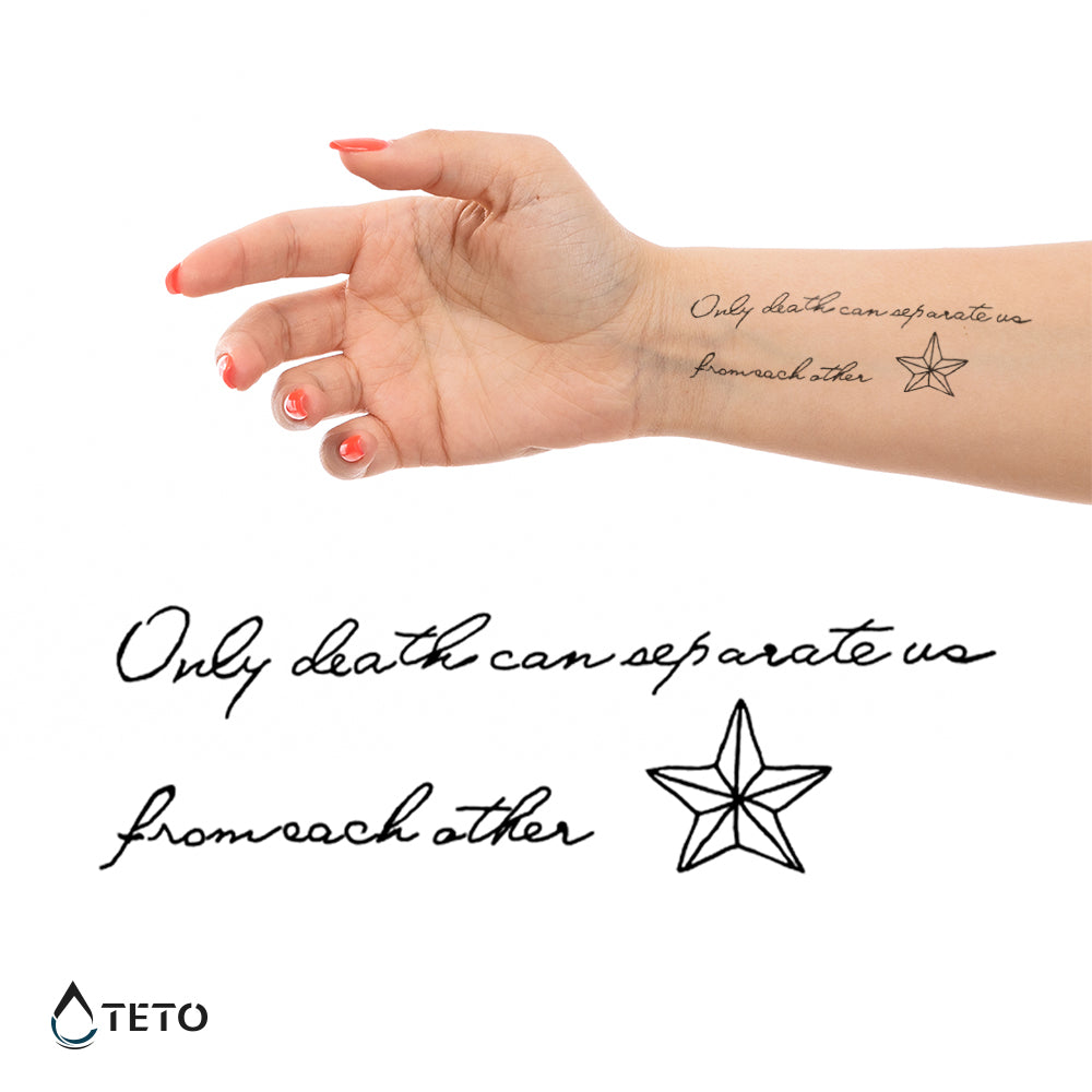 Nur der Tod kann uns trennen - TETO Temporäre Tattoos